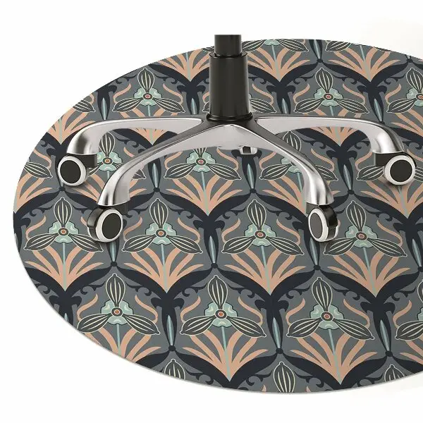 Tapis pour chaise de bureau Fleurs vintage