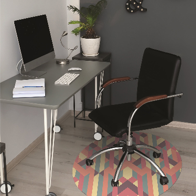 Tapis pour chaise de bureau Lignes colorées