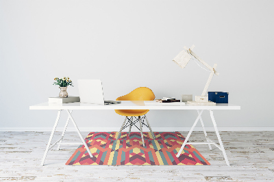 Tapis pour chaise de bureau Lignes colorées