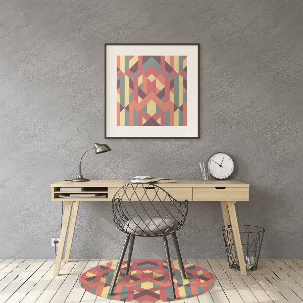 Tapis pour chaise de bureau Lignes colorées