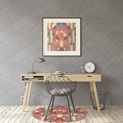 Tapis pour chaise de bureau Lignes colorées