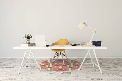 Tapis pour chaise de bureau Lignes colorées