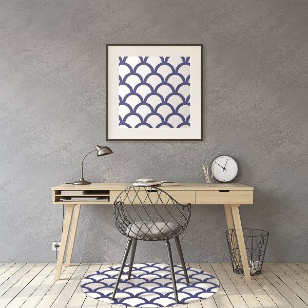 Tapis pour chaise de bureau Motif dans les échelles de poisson