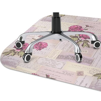 Tapis de chaise de bureau Papier et pivoines