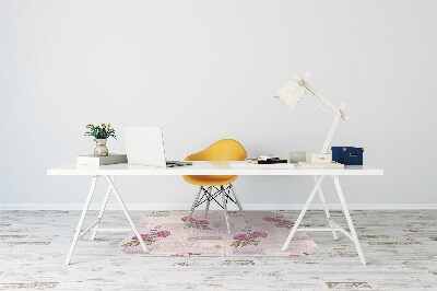 Tapis de chaise de bureau Papier et pivoines