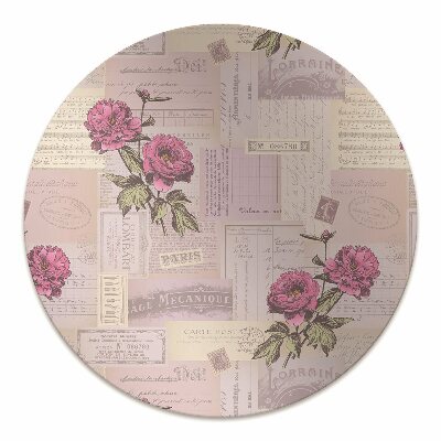 Tapis de chaise de bureau Papier et pivoines