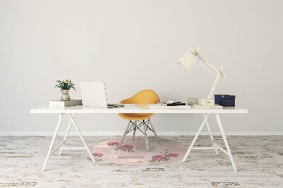 Tapis de chaise de bureau Papier et pivoines