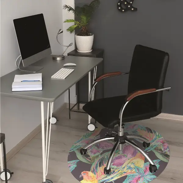 Tapis bureau Perroquets colorés