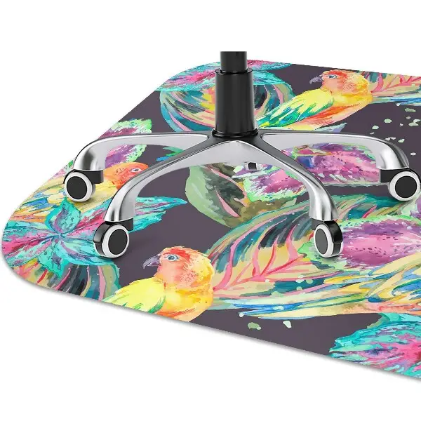 Tapis bureau Perroquets colorés