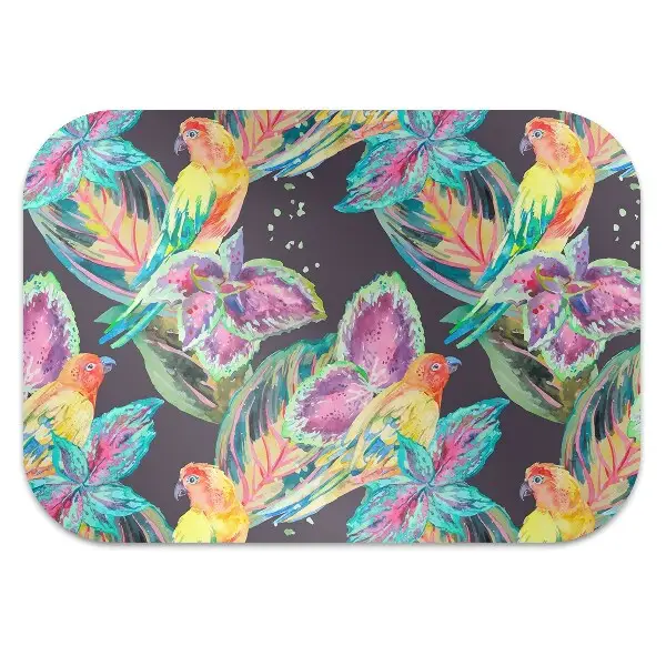 Tapis bureau Perroquets colorés