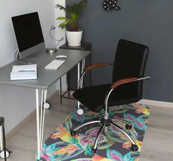 Tapis bureau Perroquets colorés