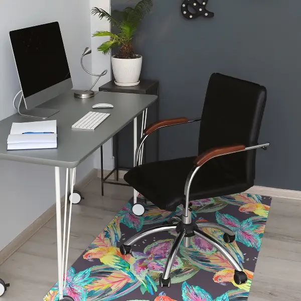 Tapis bureau Perroquets colorés