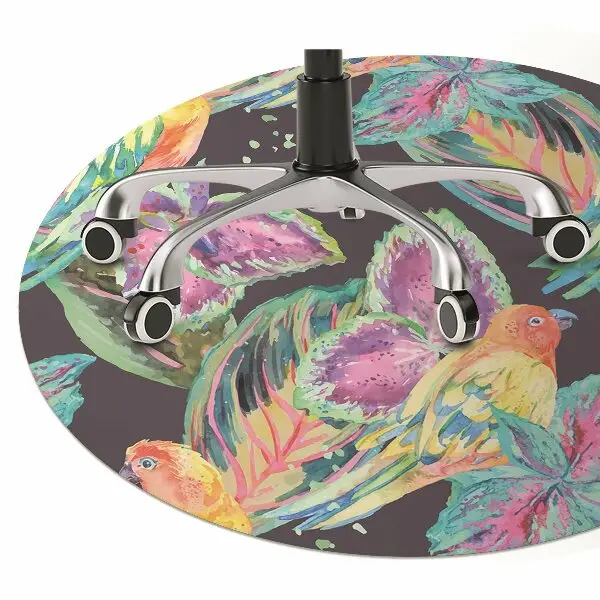 Tapis bureau Perroquets colorés