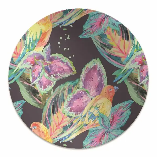 Tapis bureau Perroquets colorés