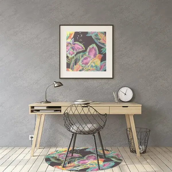 Tapis bureau Perroquets colorés