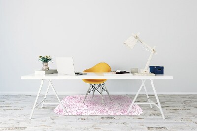 Tapis bureau Fleurs roses