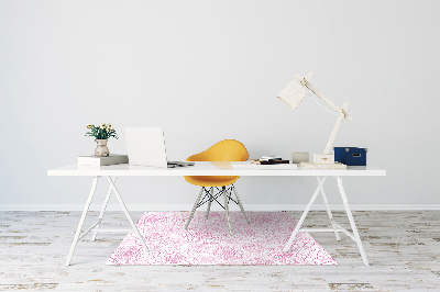 Tapis bureau Fleurs roses