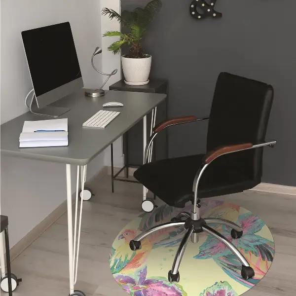 Tapis bureau Perroquets colorés