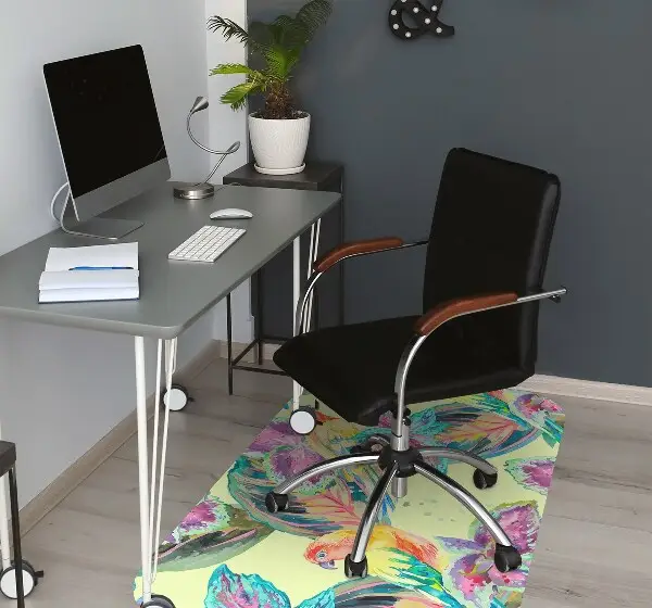 Tapis bureau Perroquets colorés