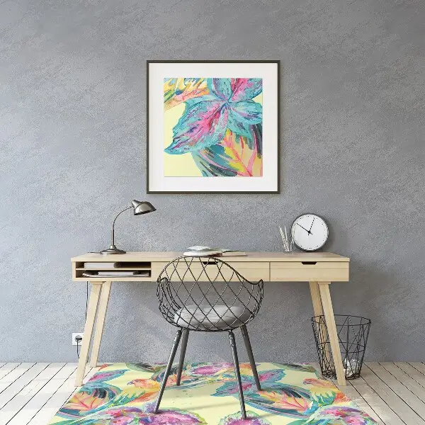 Tapis bureau Perroquets colorés