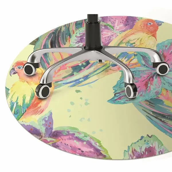 Tapis bureau Perroquets colorés