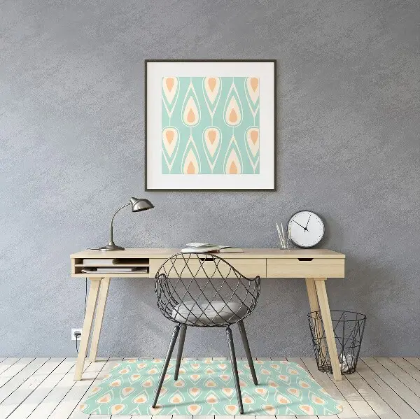 Tapis de chaise Papier peint rétro