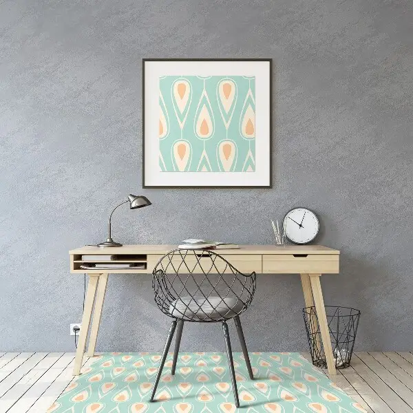 Tapis de chaise Papier peint rétro