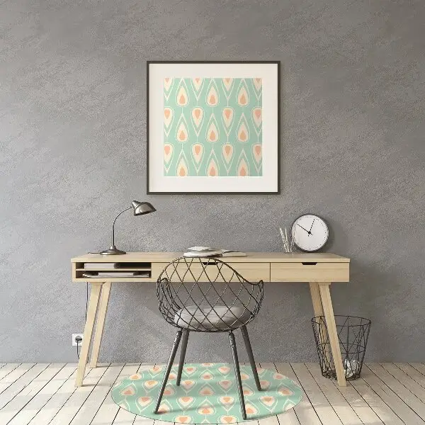 Tapis de chaise Papier peint rétro