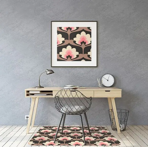 Tapis bureau Motif floral