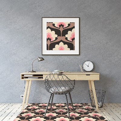 Tapis bureau Motif floral