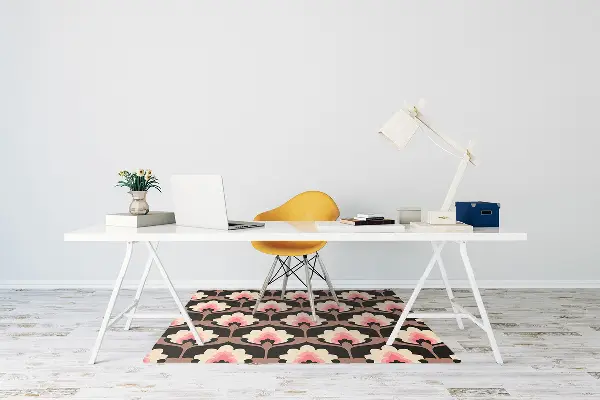 Tapis bureau Motif floral