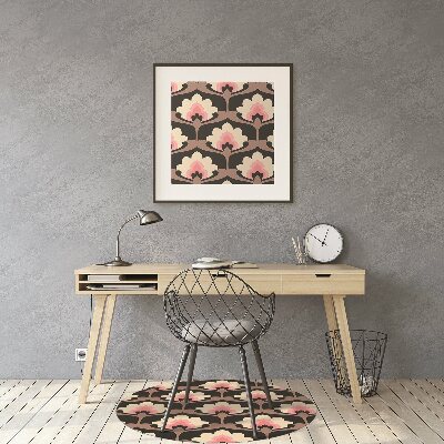 Tapis bureau Motif floral