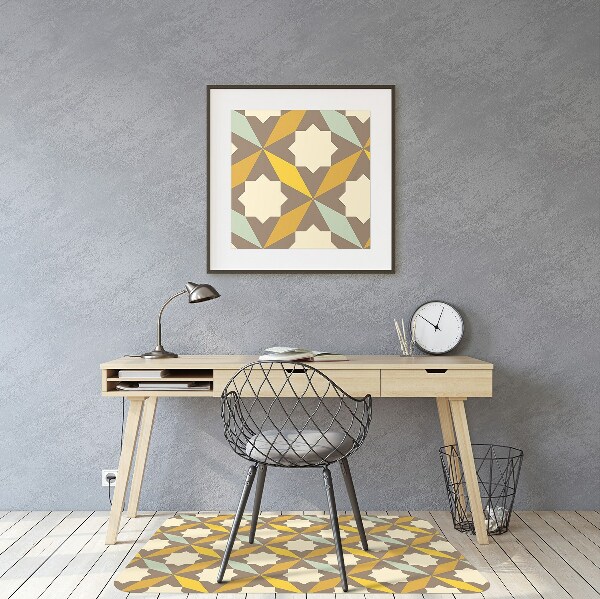 Tapis pour chaise de bureau Modèle rétro