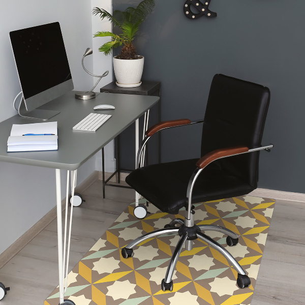 Tapis pour chaise de bureau Modèle rétro