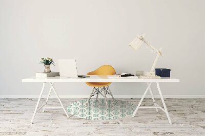 Tapis pour chaise de bureau Feuilles vertes