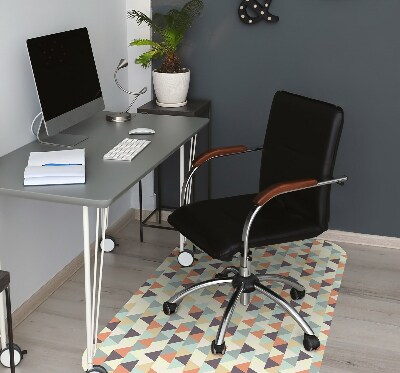 Tapis bureau Petits triangles