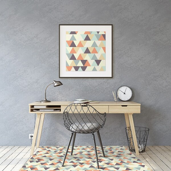 Tapis bureau Petits triangles