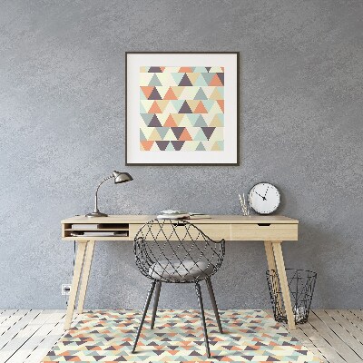 Tapis bureau Petits triangles