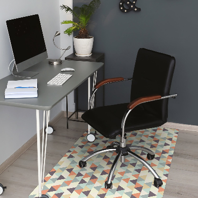 Tapis bureau Petits triangles