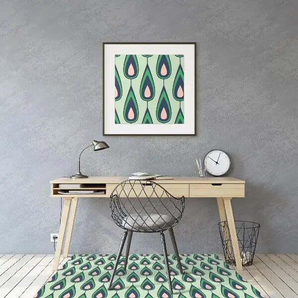 Tapis bureau Larmes vertes