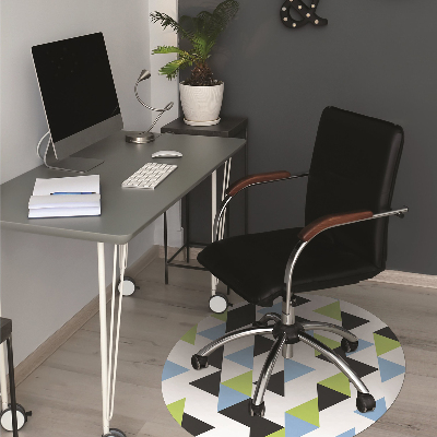 Tapis fauteuil bureau do biura Triangles volants