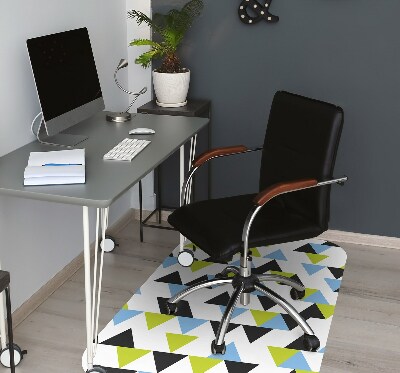 Tapis fauteuil bureau do biura Triangles volants