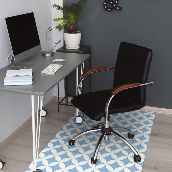 Tapis pour chaise de bureau Tuiles marocaines