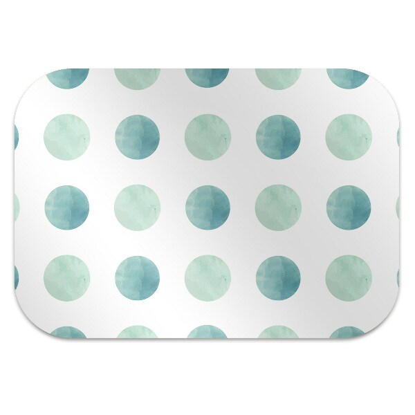 Tapis pour chaise de bureau Points verts