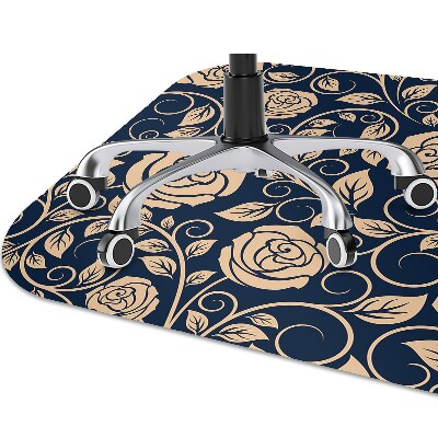 Tapis pour chaise de bureau Vintage Roses Golden