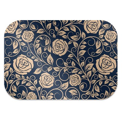 Tapis pour chaise de bureau Vintage Roses Golden