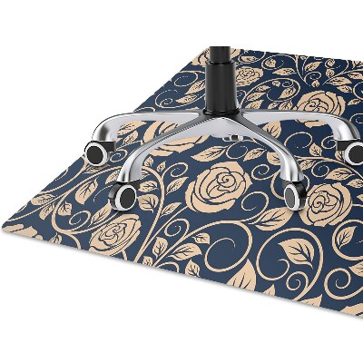 Tapis pour chaise de bureau Vintage Roses Golden