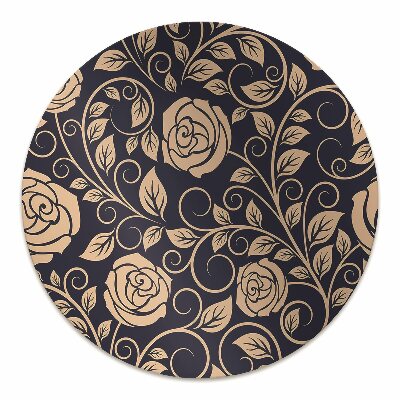 Tapis pour chaise de bureau Vintage Roses Golden