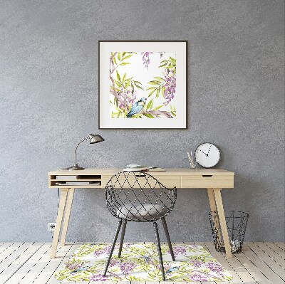 Tapis de chaise de bureau Oiseaux sur la branche