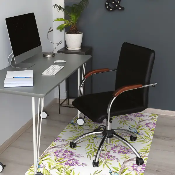 Tapis de chaise de bureau Oiseaux sur la branche
